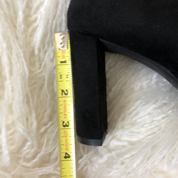 NINE WEST Black Super soft Faux Suede Heeled Boots - Picture 9 of 10